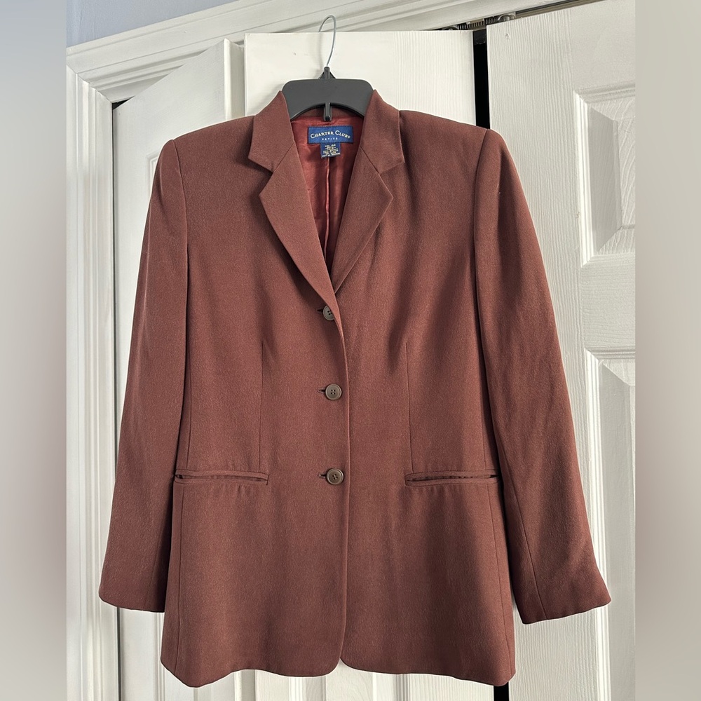 Charter Club Silk Blazer
